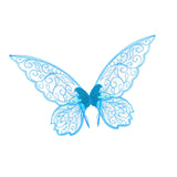 Maxbell Butterfly Wing Adults and Kids Photo Props Decor for Halloween Show Festival Blue