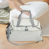 Maxbell Travel Duffle Bag Portable Sports Gym Bag for Outdoor Business Trip Fitness White