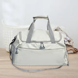 Maxbell Travel Duffle Bag Portable Sports Gym Bag for Outdoor Business Trip Fitness White