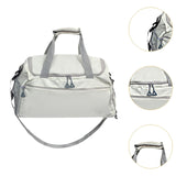 Maxbell Travel Duffle Bag Portable Sports Gym Bag for Outdoor Business Trip Fitness White