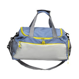 Maxbell Travel Duffle Bag Portable Sports Gym Bag for Outdoor Business Trip Fitness Blue and White