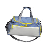 Maxbell Travel Duffle Bag Portable Sports Gym Bag for Outdoor Business Trip Fitness Blue and White