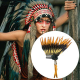 Maxbell Chief Indian Hat Artificial Feather Headdress for Stage Performance Carnival