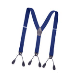 Maxbell Button End Suspenders Tuxedo Adjustable Straps Elastic Suspenders for Shorts