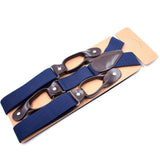 Maxbell Button End Suspenders Tuxedo Adjustable Straps Elastic Suspenders for Shorts