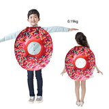 Maxbell Kids Donut Costume Doughnut Cosplay Suit for Halloween Performance Role Play