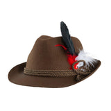 Maxbell Fedora Hat for Men Headwear Dress Decor Jazz Hat for Cocktail Party Dress up