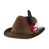 Maxbell Fedora Hat for Men Headwear Dress Decor Jazz Hat for Cocktail Party Dress up