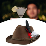 Maxbell Fedora Hat for Men Headwear Dress Decor Jazz Hat for Cocktail Party Dress up