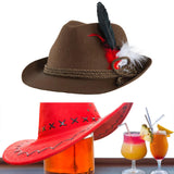 Maxbell Fedora Hat for Men Headwear Dress Decor Jazz Hat for Cocktail Party Dress up