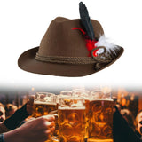 Maxbell Fedora Hat for Men Headwear Dress Decor Jazz Hat for Cocktail Party Dress up