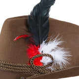 Maxbell Fedora Hat for Men Headwear Dress Decor Jazz Hat for Cocktail Party Dress up