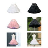 Maxbell Women Petticoat Skirt Short Tutu Slips for Graduation Fancy Dress White