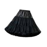 Maxbell Women Petticoat Skirt Short Tutu Slips for Graduation Fancy Dress Black