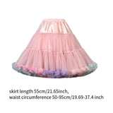 Maxbell Women Petticoat Skirt Short Tutu Slips for Graduation Fancy Dress Pink
