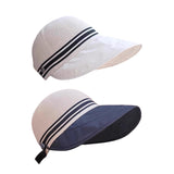 Maxbell Ponytail Sun Hat Wide Brim Sun Protection Headwear for Fishing Hiking Riding White