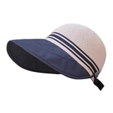 Maxbell Ponytail Sun Hat Wide Brim Sun Protection Headwear for Fishing Hiking Riding Khaki