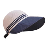 Maxbell Ponytail Sun Hat Wide Brim Sun Protection Headwear for Fishing Hiking Riding Khaki