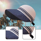 Maxbell Ponytail Sun Hat Wide Brim Sun Protection Headwear for Fishing Hiking Riding Khaki