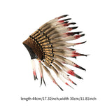 Maxbell Chief Indian Feather Headdress Novelty for Celebrations Stage Show Halloween