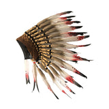 Maxbell Chief Indian Feather Headdress Novelty for Celebrations Stage Show Halloween