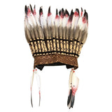Maxbell Chief Indian Feather Headdress Novelty for Celebrations Stage Show Halloween