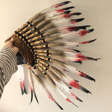 Maxbell Chief Indian Feather Headdress Novelty for Celebrations Stage Show Halloween