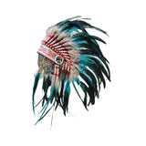 Maxbell Feather Headdress Decoration Indian Headdress for Party Festival Fancy Dress