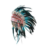 Maxbell Feather Headdress Decoration Indian Headdress for Party Festival Fancy Dress