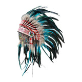 Maxbell Feather Headdress Decoration Indian Headdress for Party Festival Fancy Dress