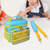 Maxbell Portable Travel Story Bag Cartoon with 12 Storybook Pockets for Audio Player