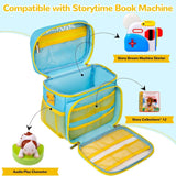 Maxbell Portable Travel Story Bag Cartoon with 12 Storybook Pockets for Audio Player