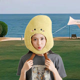 Maxbell Plush Potato Headgear Hat Costume Novelty for Festival Fancy Dress Halloween