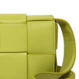 Maxbell Mini Woven Crossbody Bag Fashion Handbag with Adjustable Belt Shoulder Purse