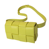 Maxbell Mini Woven Crossbody Bag Fashion Handbag with Adjustable Belt Shoulder Purse