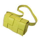 Maxbell Mini Woven Crossbody Bag Fashion Handbag with Adjustable Belt Shoulder Purse