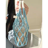 Maxbell Woven Rope Drink Carrier Sturdy Macrame Cup Holder for Camping Travel Hiking