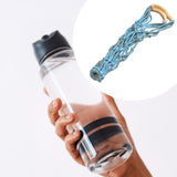 Maxbell Woven Rope Drink Carrier Sturdy Macrame Cup Holder for Camping Travel Hiking