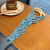 Maxbell Woven Rope Drink Carrier Sturdy Macrame Cup Holder for Camping Travel Hiking