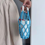 Maxbell Woven Rope Drink Carrier Sturdy Macrame Cup Holder for Camping Travel Hiking