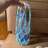 Maxbell Woven Rope Drink Carrier Sturdy Macrame Cup Holder for Camping Travel Hiking