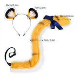 Maxbell Headband and Tail Cosplay Accessory Kit Versatile Lifelike Texture Simulated