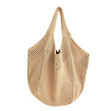 Maxbell Beach Tote Bag Knitted Portable Female for Women for Outdoor Mother Day Work