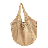 Maxbell Beach Tote Bag Knitted Portable Female for Women for Outdoor Mother Day Work