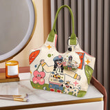 Maxbell Cute Tote Bag Women Female Underarm Bag for Valentine's Day Commuting Summer