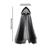 Maxbell Halloween Witch Cloak with Hood Robe Cape for Adults Stage Show Themed Party