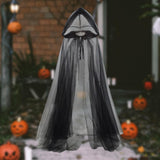 Maxbell Halloween Witch Cloak with Hood Robe Cape for Adults Stage Show Themed Party