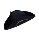 Maxbell Pirate Hat Gift for Adults, Men Women for Halloween Fancy Dress Role Playing Black
