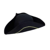 Maxbell Pirate Hat Gift for Adults, Men Women for Halloween Fancy Dress Role Playing Black