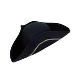 Maxbell Pirate Hat Gift for Adults, Men Women for Halloween Fancy Dress Role Playing Black
